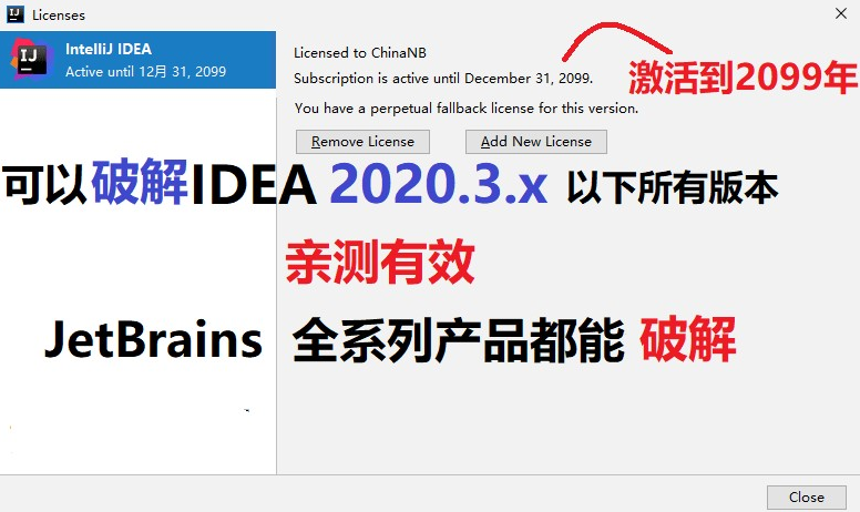 JetBrains2020.3全系列通杀补丁