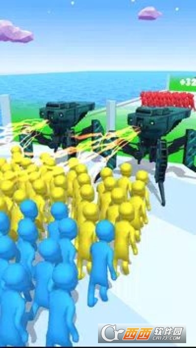 计数大师人群跑酷者