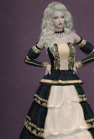 模拟人生4复古的公主服装MOD