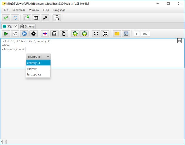 MiluDBViewer(数据库GUI工具)