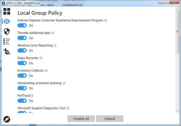 Win10隐私设置工具(WPD)
