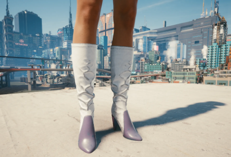赛博朋克2077长筒靴所有颜色的变体MOD