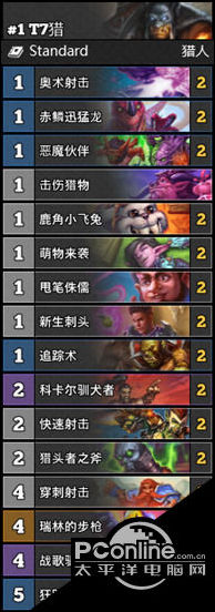 炉石传说贫瘠之地T7猎卡组攻略