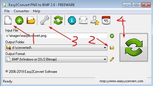 Easy2Convert PNG to BMP(PNG转BMP工具)