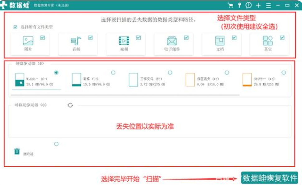 数据恢复工具可以恢复所有丢失的文件