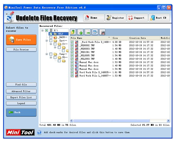 使用MiniTool恢复U盘数据的方法