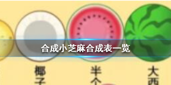 《合成小芝麻》合成表怎么样 合成小芝麻合成表一览