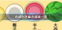《合成小芝麻》合成表怎么样 合成小芝麻合成表一览