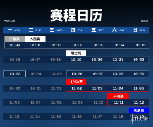 s13全球总决赛11.11赛程 2023英雄联盟全球总决赛11月11日赛程