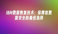 IBM数据恢复技术：保障您数据安全的最佳选择