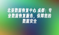 北亚数据恢复中心 成都：专业数据恢复服务，保障您的数据安全