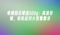 希捷固态硬盘500g：高速存储，轻松应对大容量需求