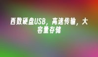 西数硬盘USB，高速传输，大容量存储