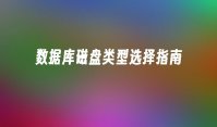 数据库磁盘类型选择指南