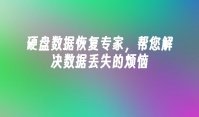 硬盘数据恢复专家，帮您解决数据丢失的烦恼