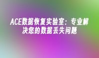 ACE数据恢复实验室：专业解决您的数据丢失问题