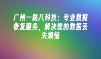 广州一路八科技：专业数据恢复服务，解决您的数据丢失烦恼