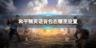 《和平精英》语音包在哪里设置 语音包设置方法说明