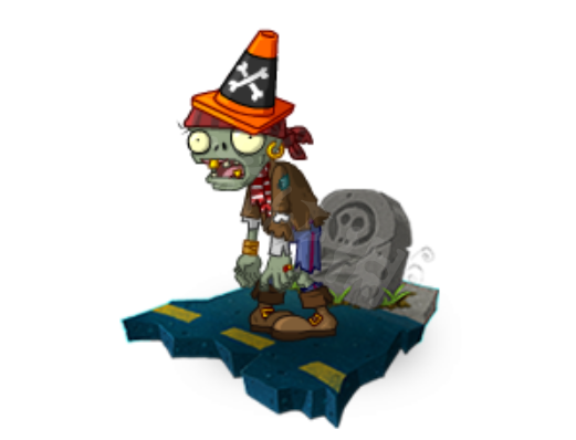 《植物大战僵尸2》路障海盗僵尸怎么样 路障海盗僵尸图鉴一览