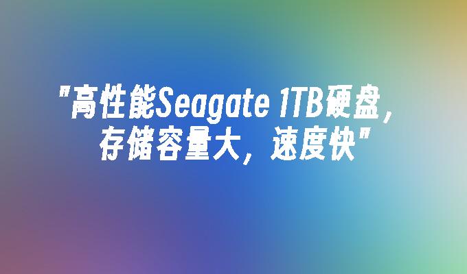 高性能Seagate 1TB硬盘，存储容量大，速度快
