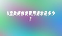 U盘数据恢复费用通常是多少？