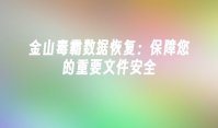 金山毒霸数据恢复：保障您的重要文件安全