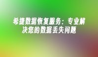 希捷数据恢复服务：专业解决您的数据丢失问题