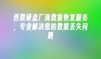 西数硬盘厂商数据恢复服务，专业解决您的数据丢失问题
