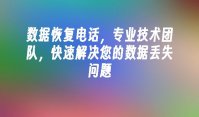 数据恢复电话，专业技术团队，快速解决您的数据丢失问题