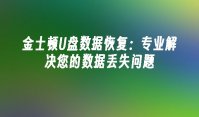 金士顿U盘数据恢复：专业解决您的数据丢失问题
