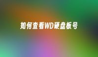 如何查看WD硬盘板号