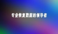 专业恢复数据的领导者