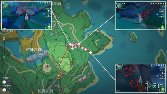 《原神》晶化骨髓分布图 3.8晶化骨髓收集路线