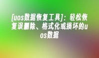 [uos数据恢复工具]：轻松恢复误删除、格式化或损坏的uos数据