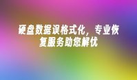 硬盘数据误格式化，专业恢复服务助您解忧