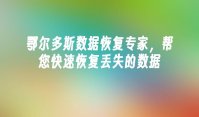 鄂尔多斯数据恢复专家，帮您快速恢复丢失的数据