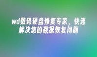 wd数码硬盘修复专家，快速解决您的数据恢复问题