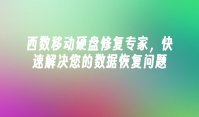 西数移动硬盘修复专家，快速解决您的数据恢复问题