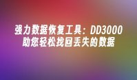 强力数据恢复工具：DD3000助您轻松找回丢失的数据