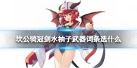 《坎公骑冠剑》水柚子武器词条选什么 水柚子武器词条推荐