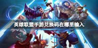 《英雄联盟手游》兑换码在哪里输入 兑换码输入方法介绍