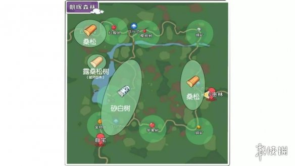 《小森生活》树木分布在哪里 树木攻略
