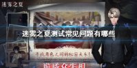 《迷雾之夏》测试常见问题有哪些 测试常见问题解答