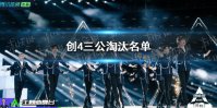 创4三公淘汰名单 创4三公留多少人