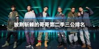 披荆斩棘的哥哥第二季三公排名 披荆斩棘2三公比赛结果