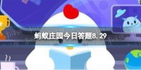 蜘蛛的丝是从哪里“吐”出来的 蚂蚁庄园今日答题8.29