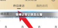 微博访客记录怎么看