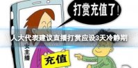 人大代表建议直播打赏应设3天冷静期 直播打赏冷静期